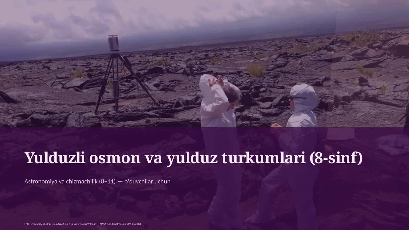 Astronomiya va chizmachilik (8–11) — o'quvchilar uchun