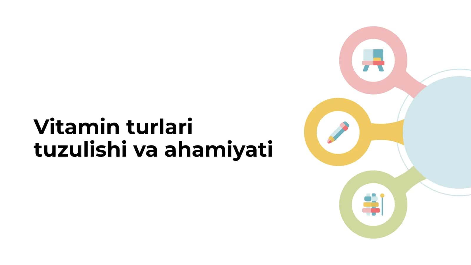 Vitamin turlari tuzulishi va ahamiyati