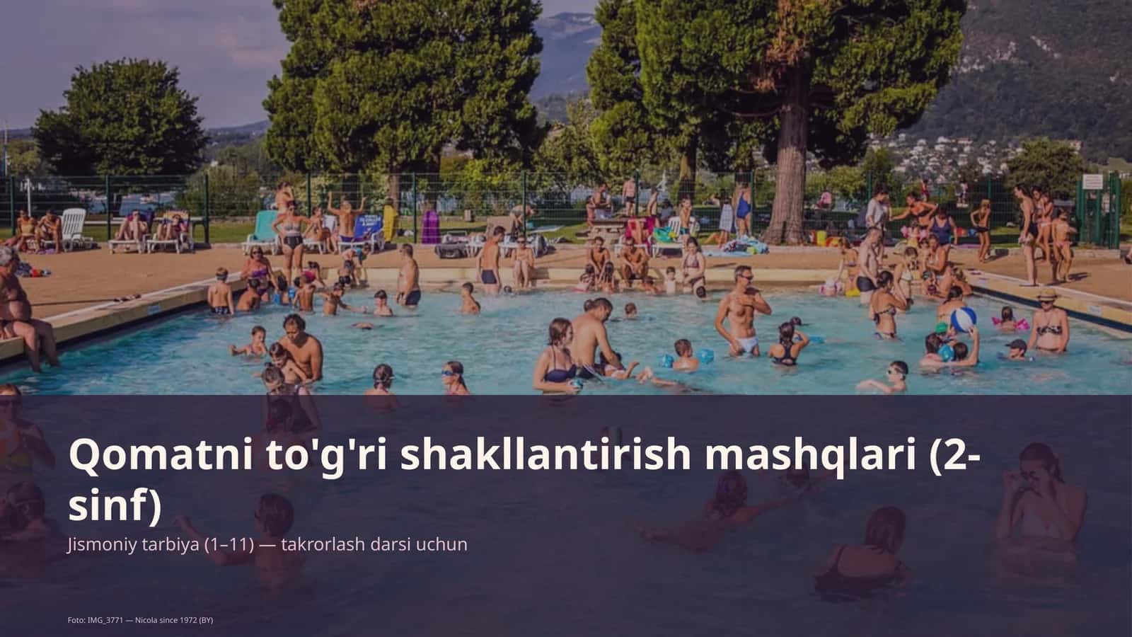 Qomatni to'g'ri shakllantirish mashqlari (2-sinf)