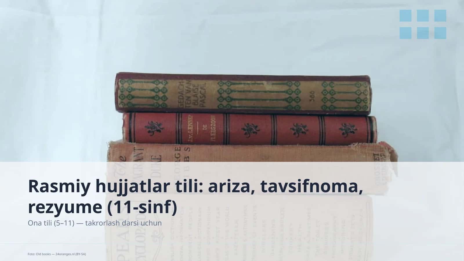 Ona tili (5–11) — takrorlash darsi uchun