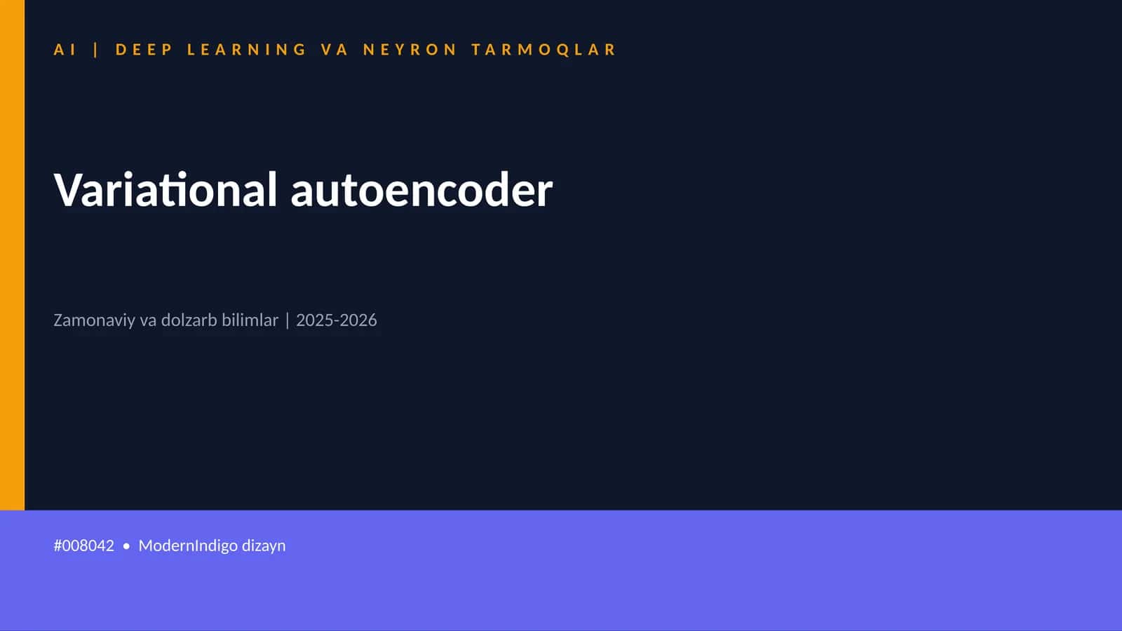 AI | DEEP LEARNING VA NEYRON TARMOQLAR