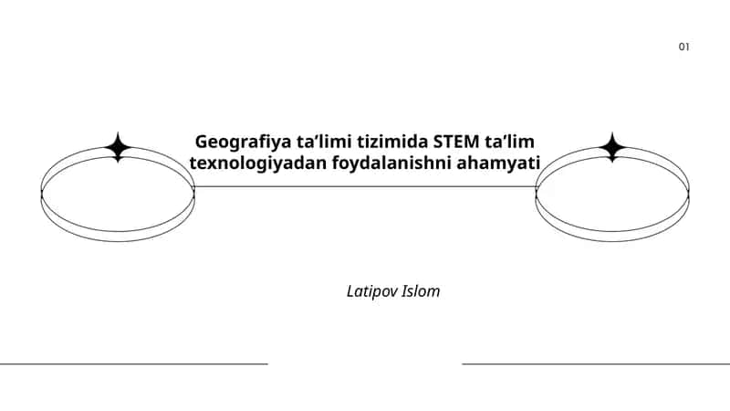 Geografiya taʼlimi tizimida STEM taʼlim