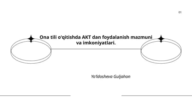 Ona tili oʻqitishda AKT dan foydalanish mazmuni va imkoniyatlari
