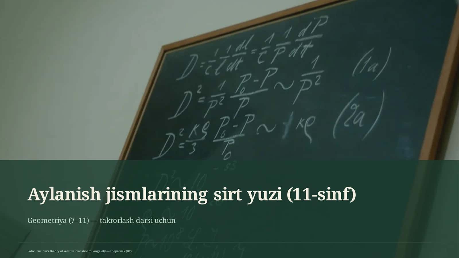 Geometriya (7– 11) — takrorlash darsi uchun