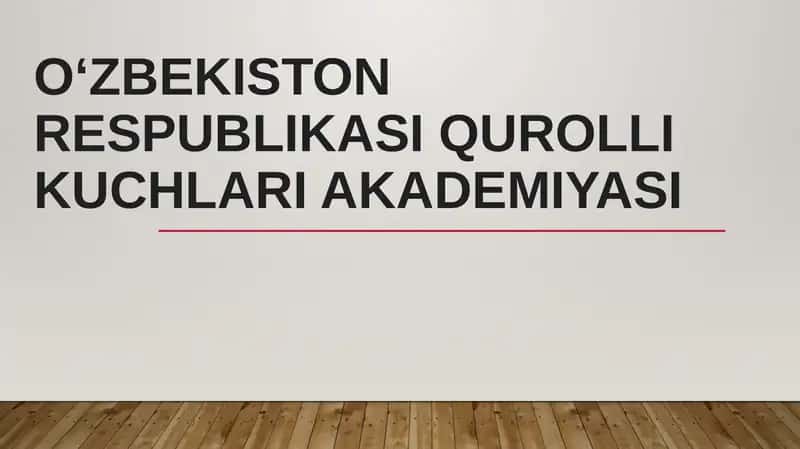 Oʻzbekiston Respublikasi Qurolli Kuchlari Akademiyasi