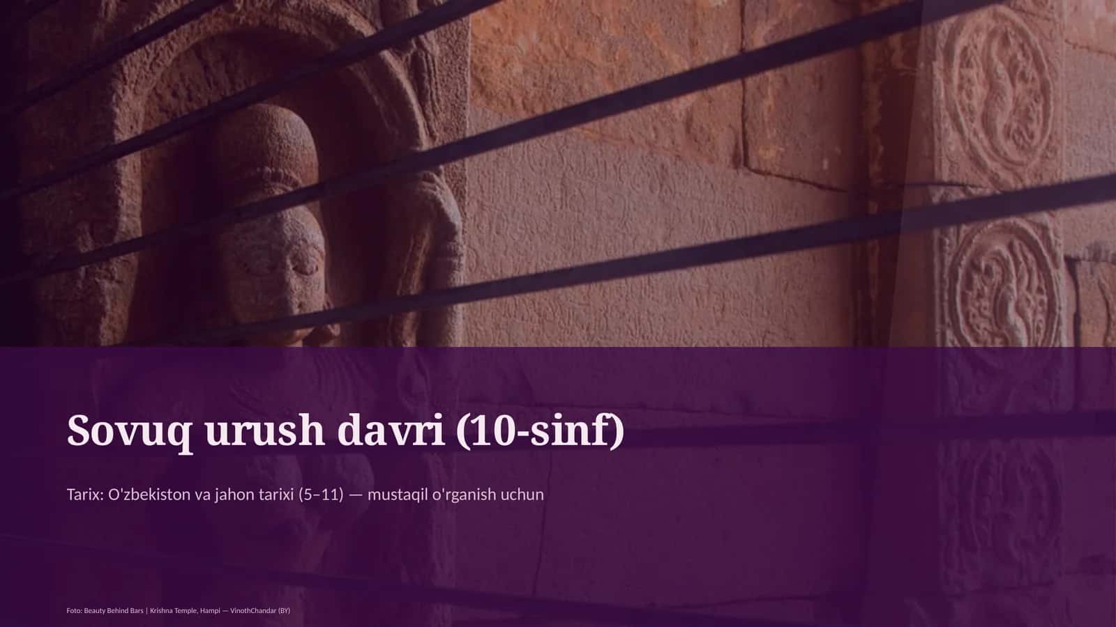 Sovuq urush davri (10-sinf)
