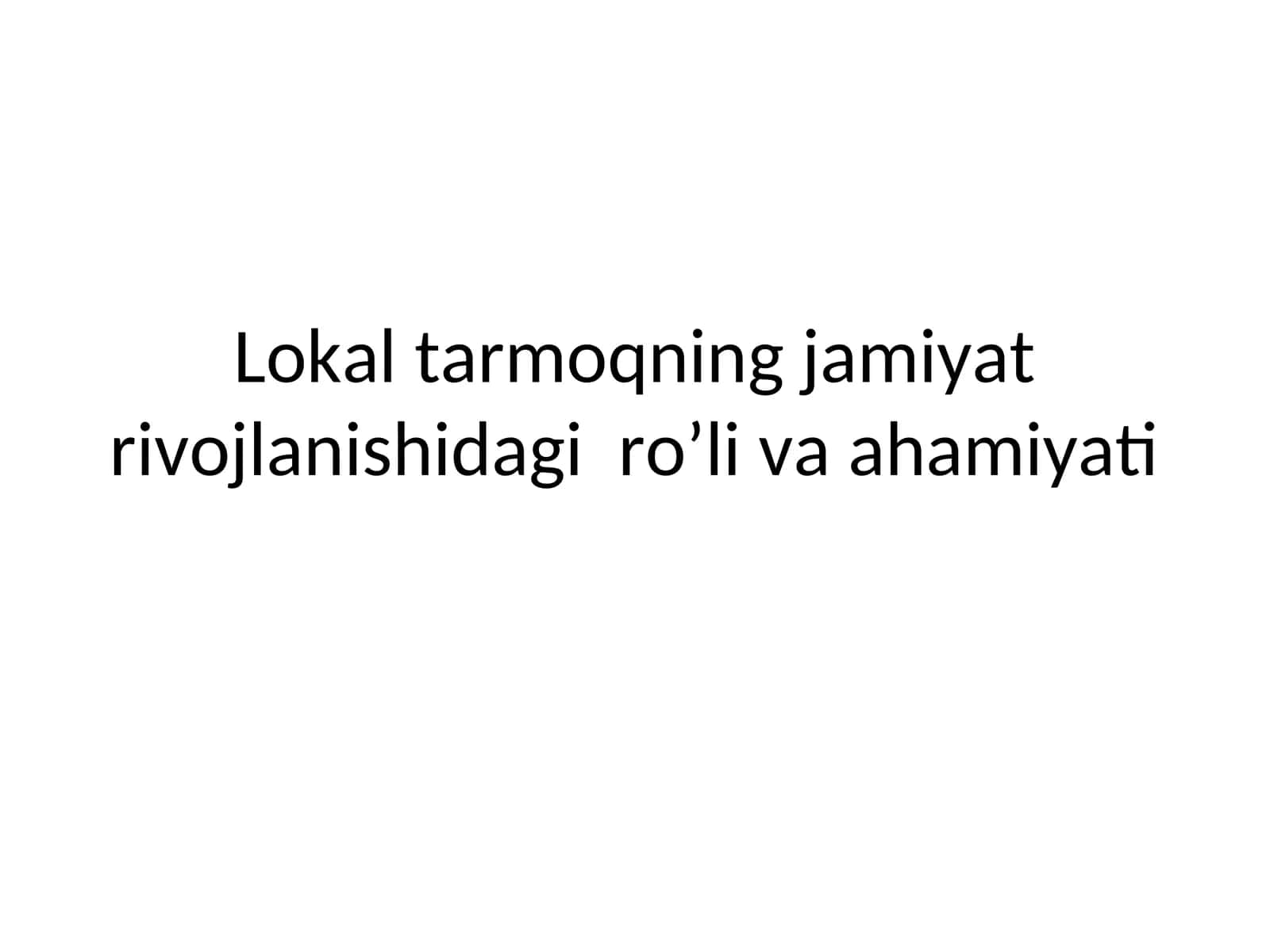 LOKAL TARMOQ