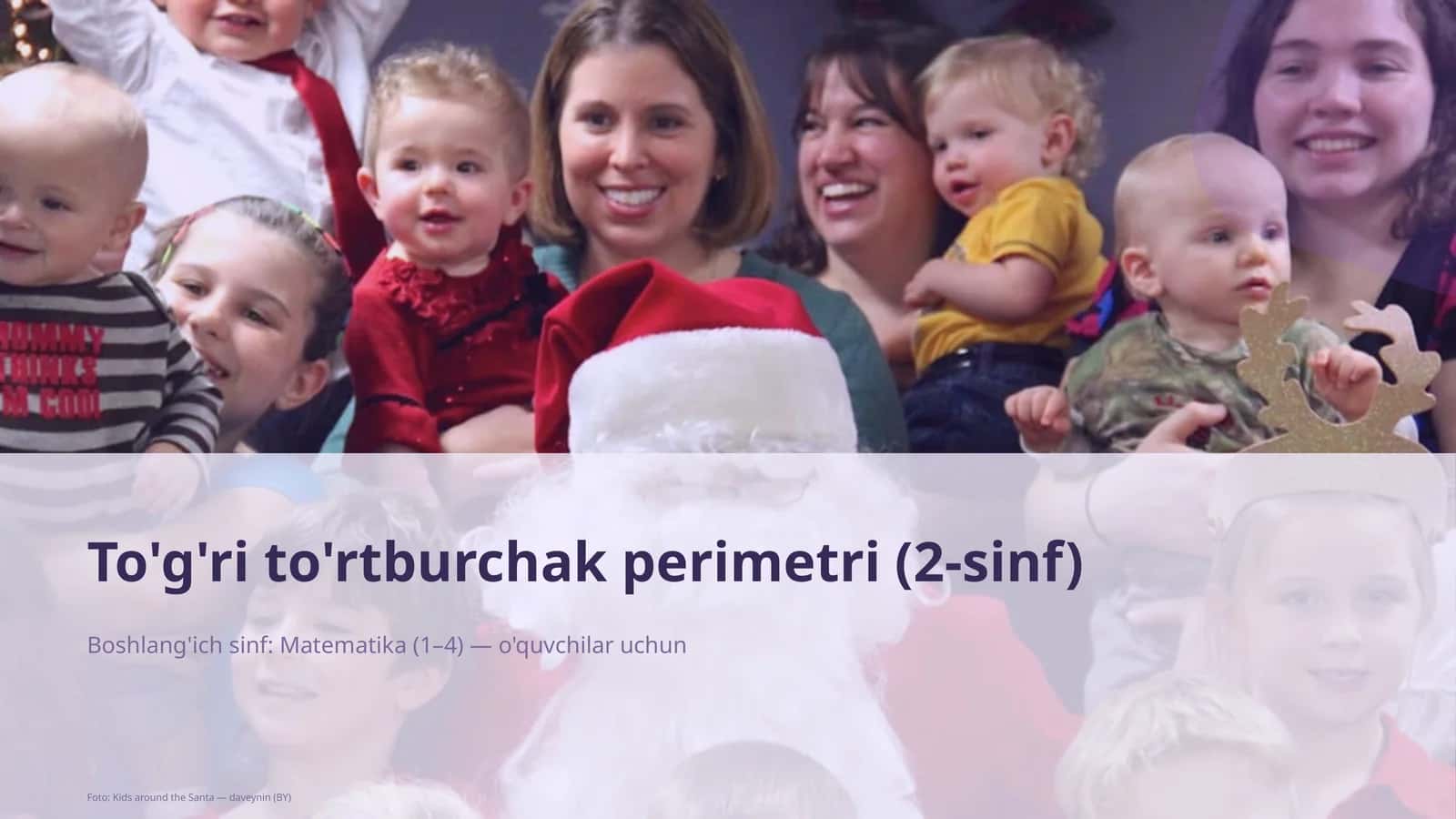 To'g'ri to'rtburchak perimetri (2-sinf)