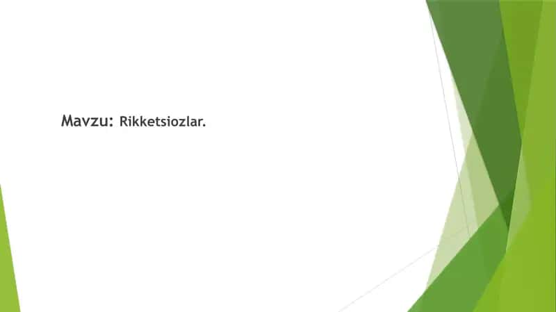 Rikketsiozlar