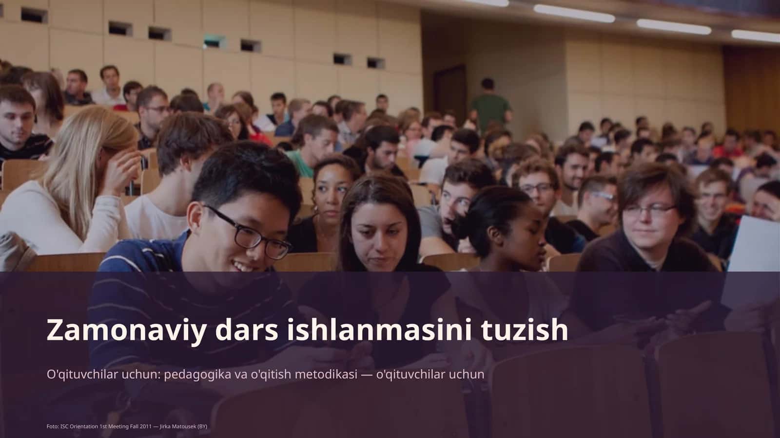 Zamonaviy dars ishlanmasini tuzish
