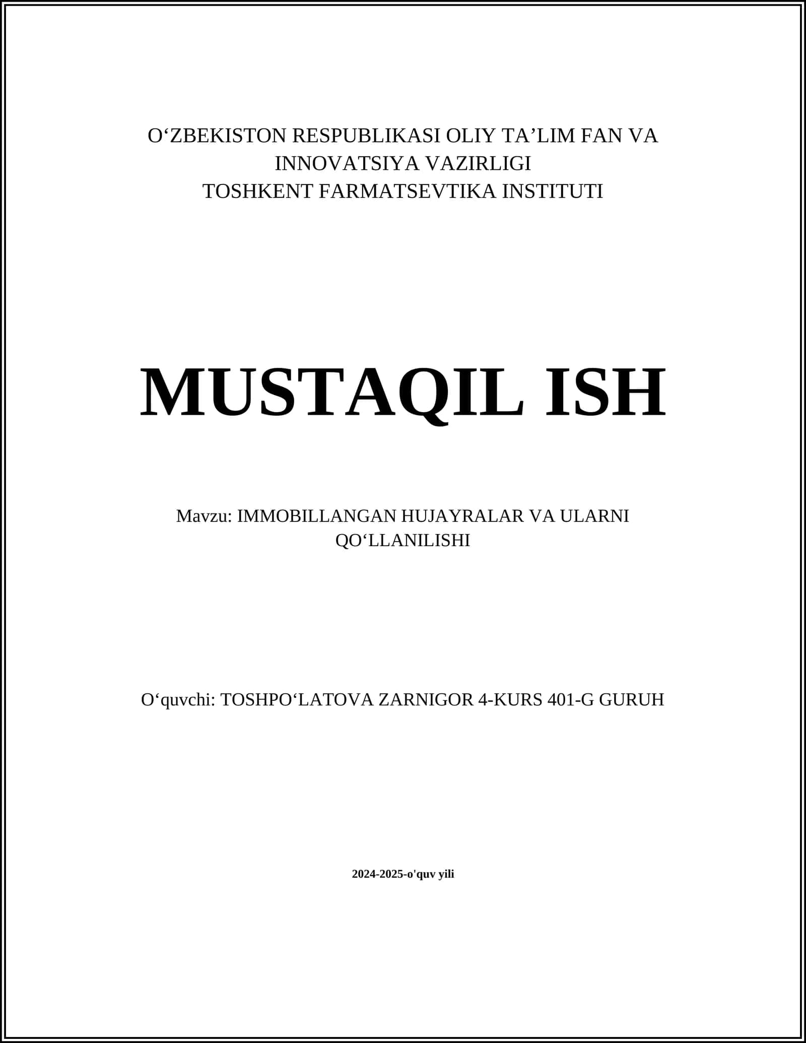 Immun Hujayralar