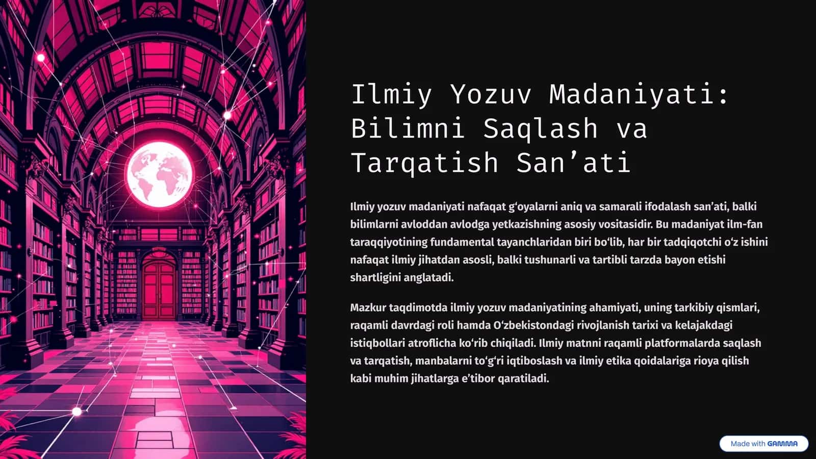 Ilmiy Yozuv Madaniyati: Bilimni Saqlash va Tarqatish San’ati