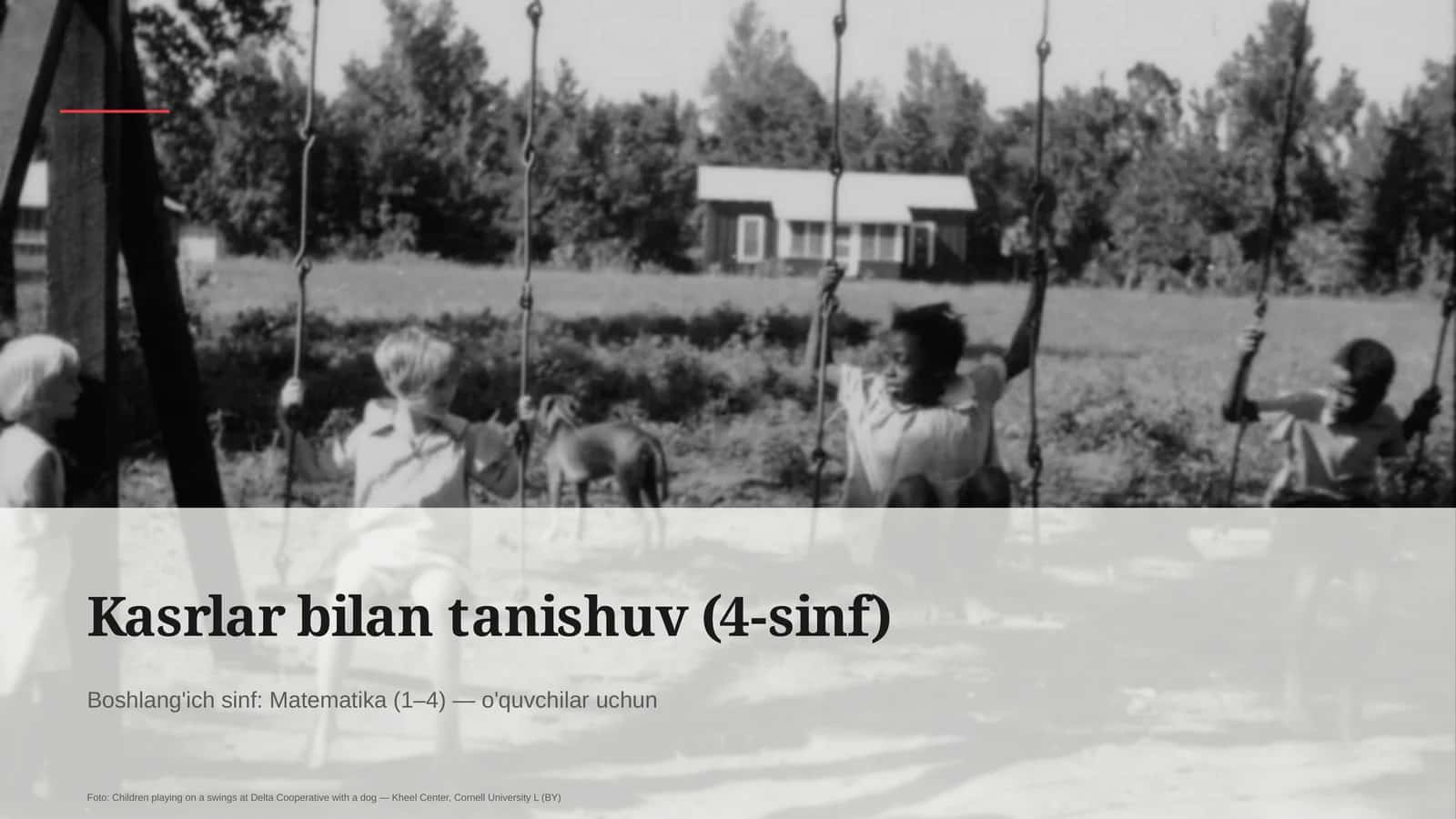 Kasrlar bilan tanishuv (4-sinf)