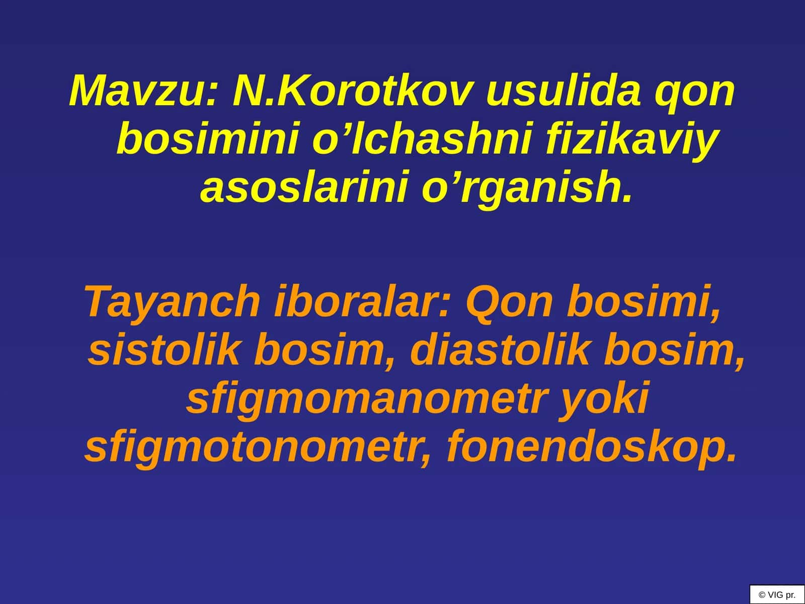 Tomirdagi qon bosimini o‘lchashning usullari