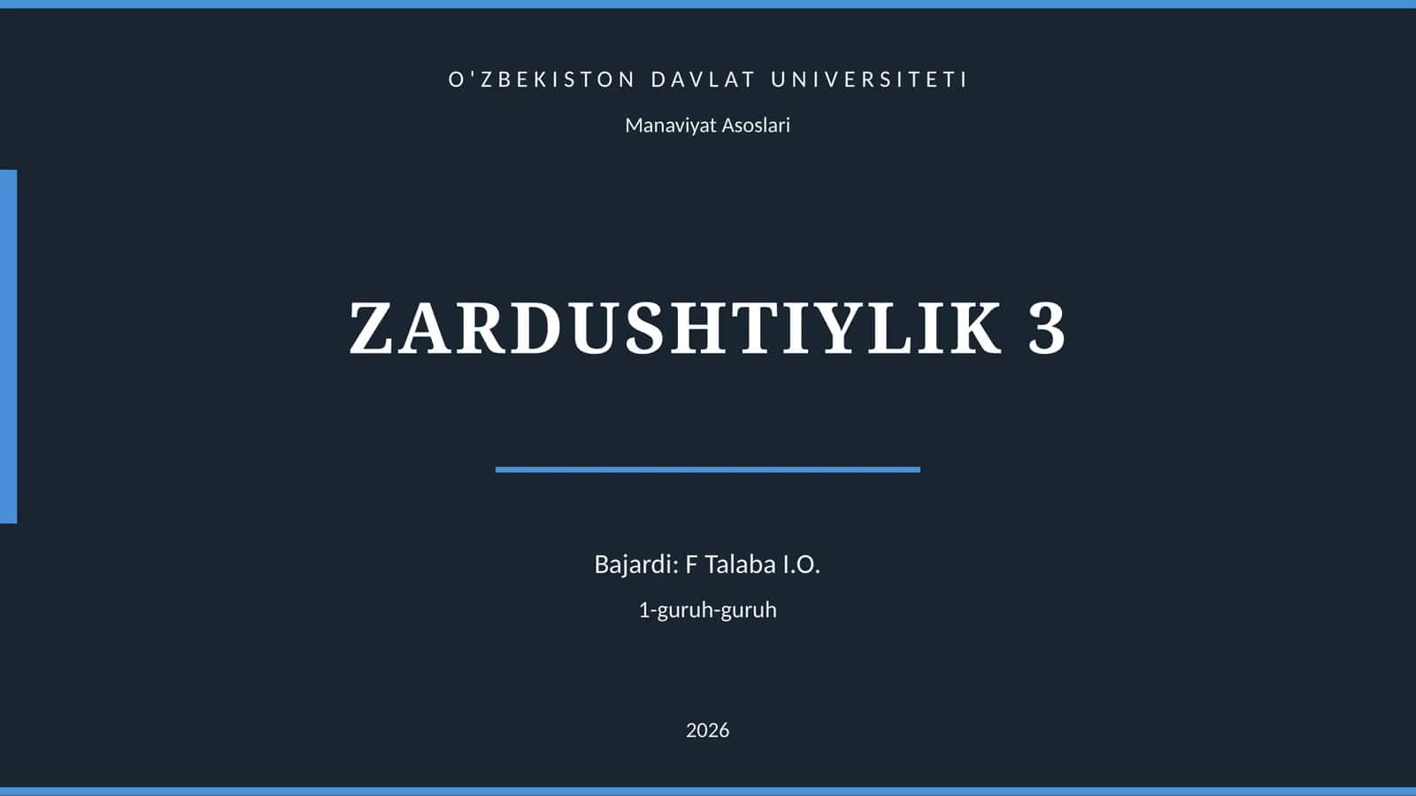 ZARDUSHTIYLIK 3