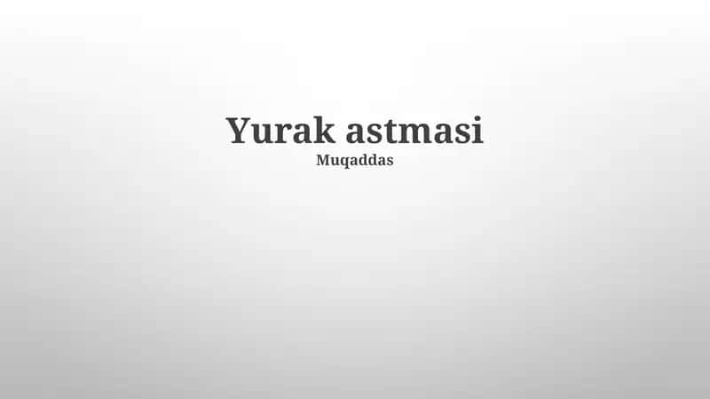 Yurak astmasi