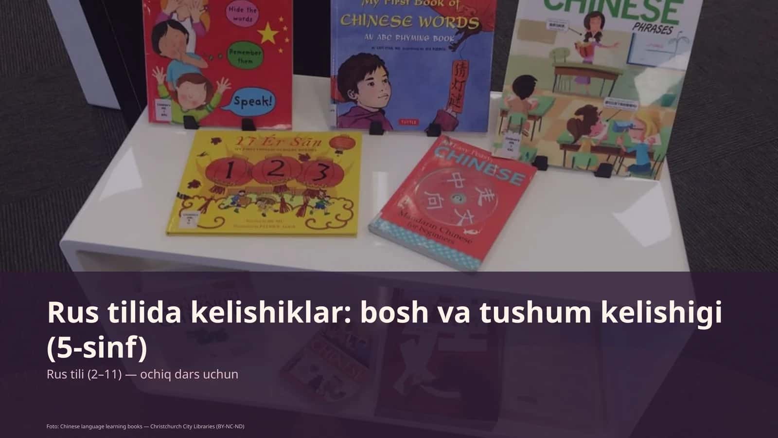 Rus tilida kelishiklar: bosh va tushum kelishigi (5-sinf)