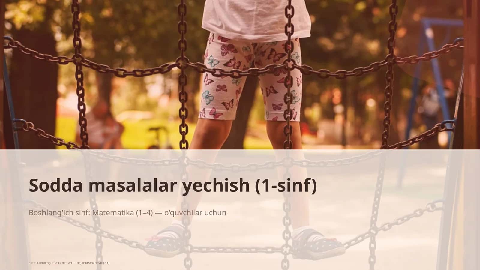 Sodda masalalar yechish (1-sinf)