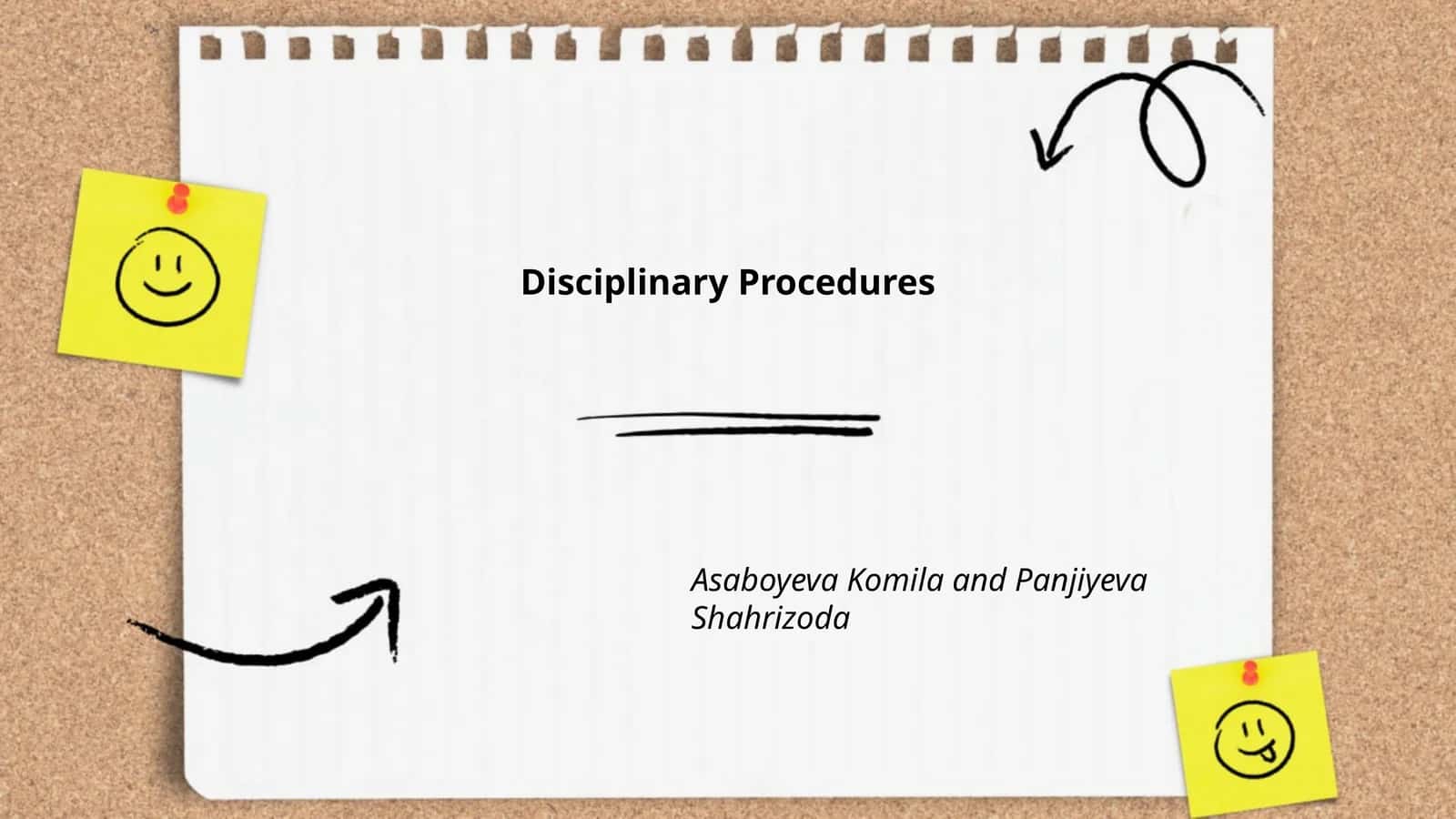 Disciplinary Procedures