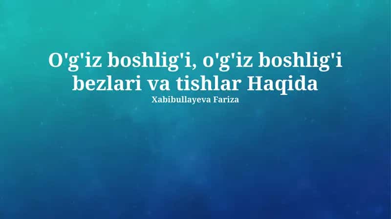 Tishlar