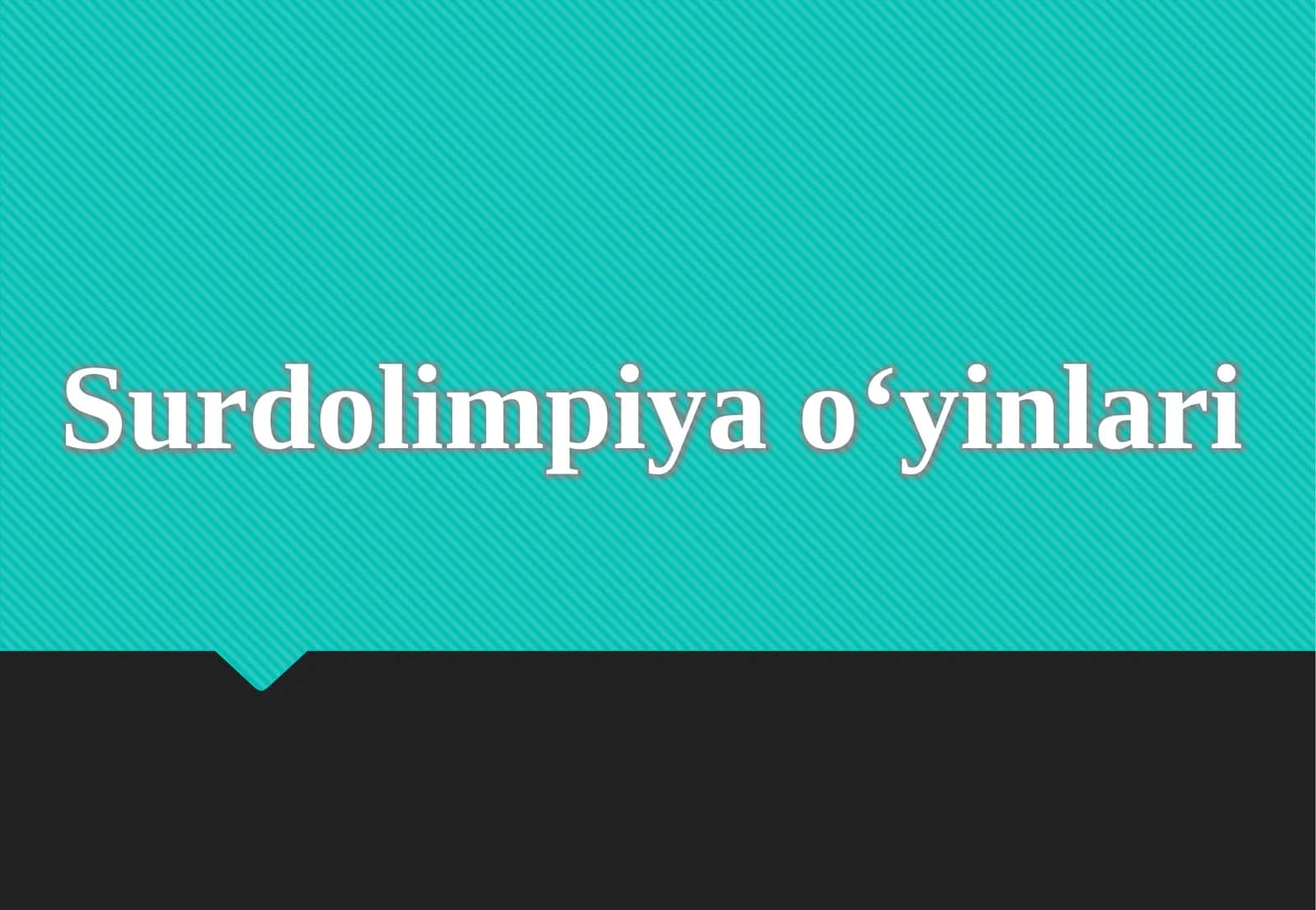 Surdolimpiyao‘yinlari
