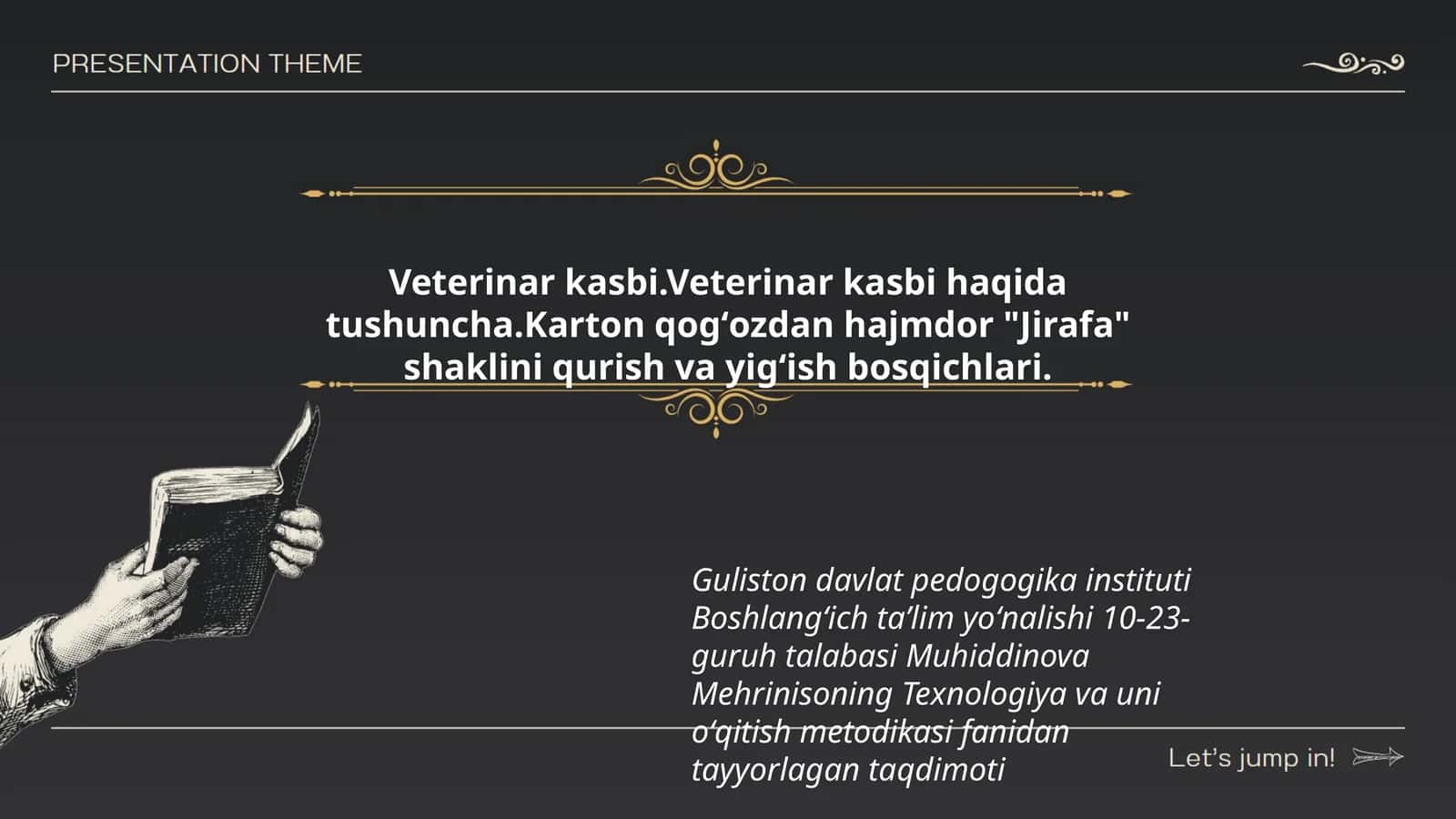 Texnologiya va uni oʻqitish metodikasi