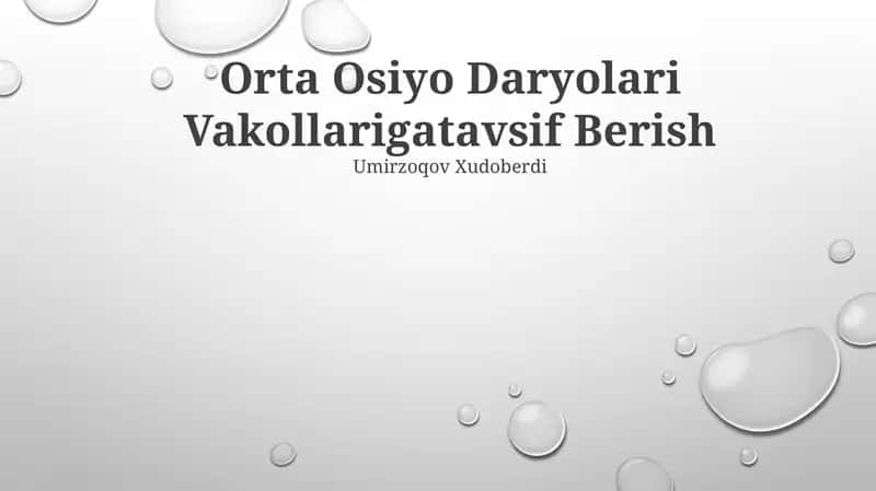 Orta Osiyo Daryolari Vakollari