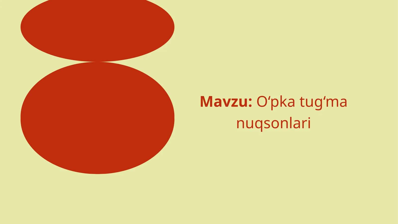 O‘pka tug‘ma nuqsonlari