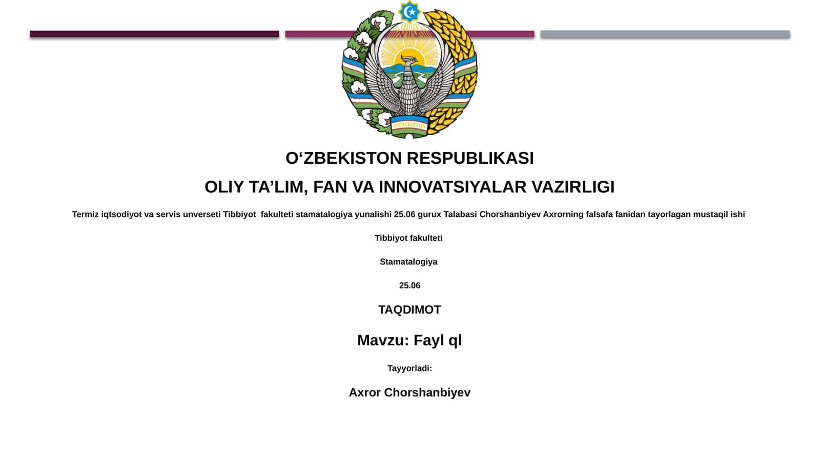 FileQL – bu fayllarni so'rov qilish uchun SQLga o'xshash interfeys