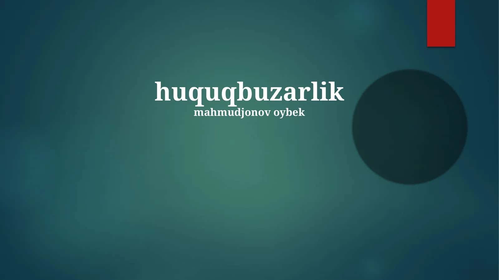Huquqbuzarlik