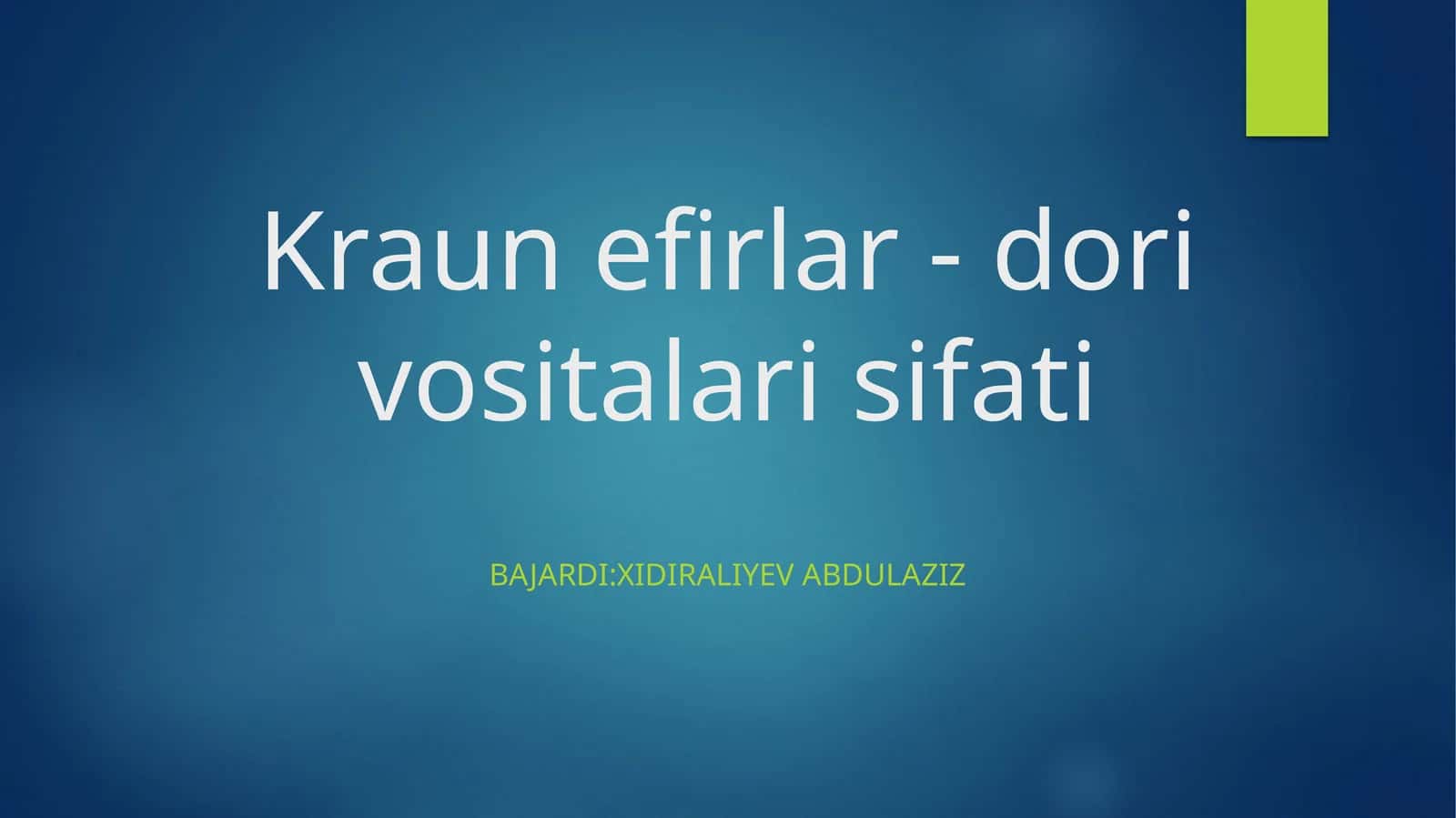 kraun efirlari