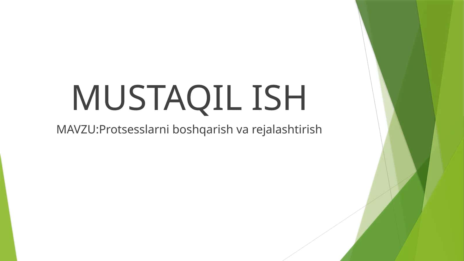 Protsesslarni boshqarish 1