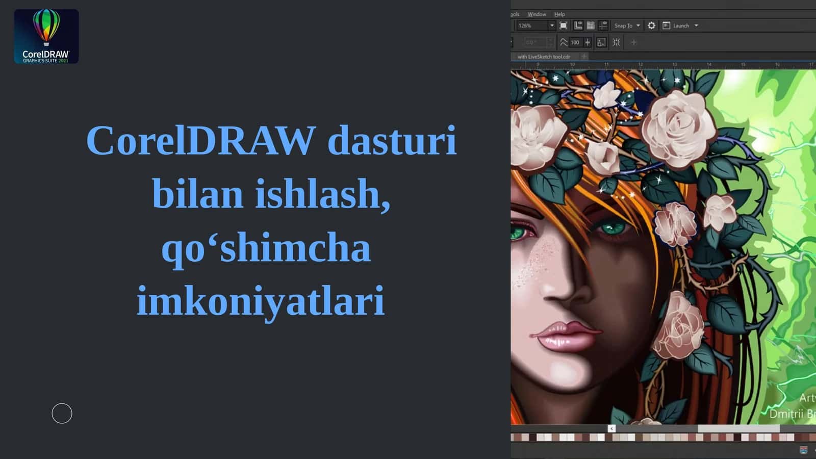 CorelDRAW dasturi bilan ishlash, qo‘shimcha imkoniyatlari