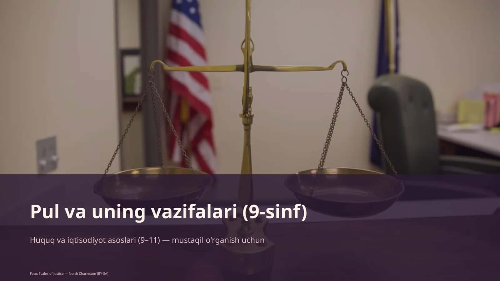 Pul va uning vazifalari (9-sinf)