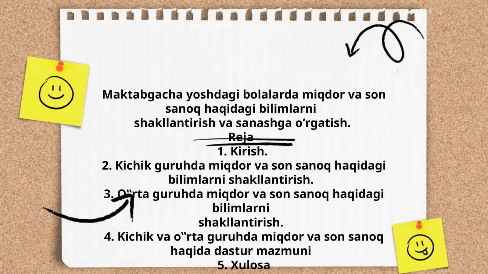 Maktabgacha yoshdagi bolalarda miqdor va son sanoq haqidagi bilimlarni shakllantirish va sanashga oʻrgatish