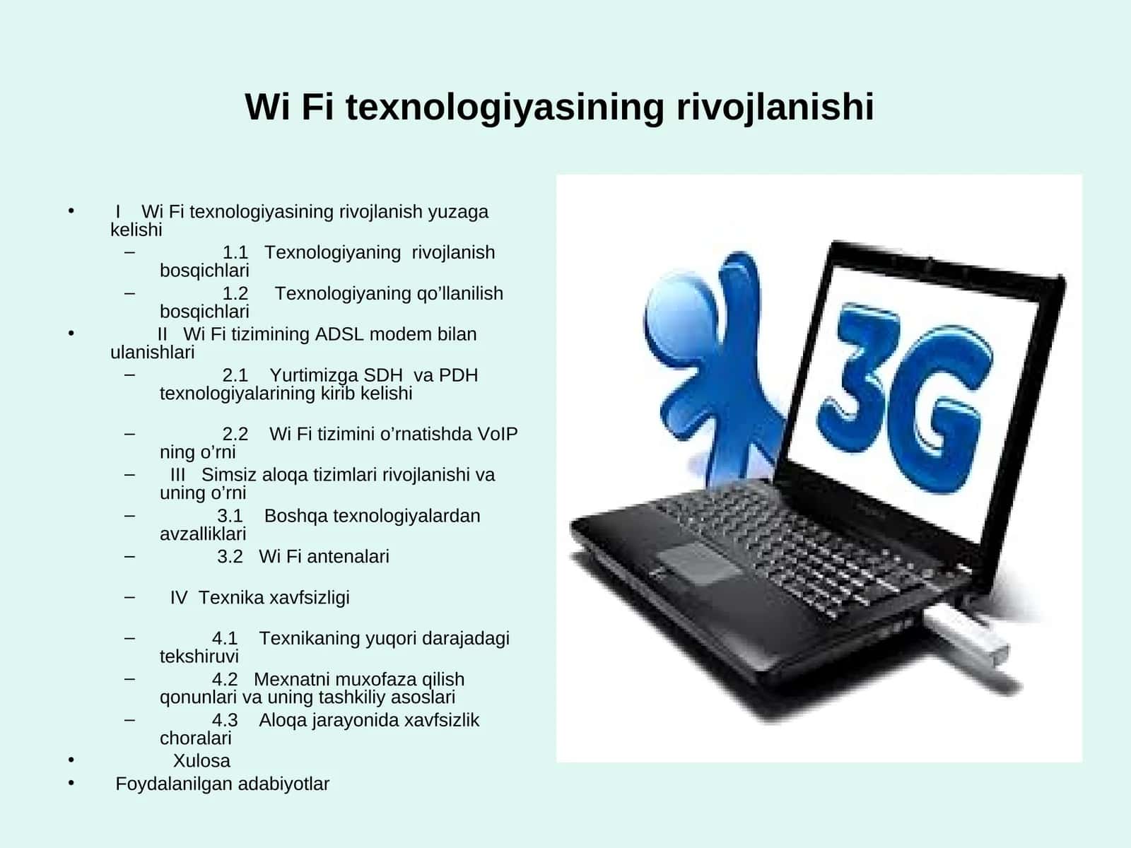 Wi Fi texnologiyasining rivojlanishi