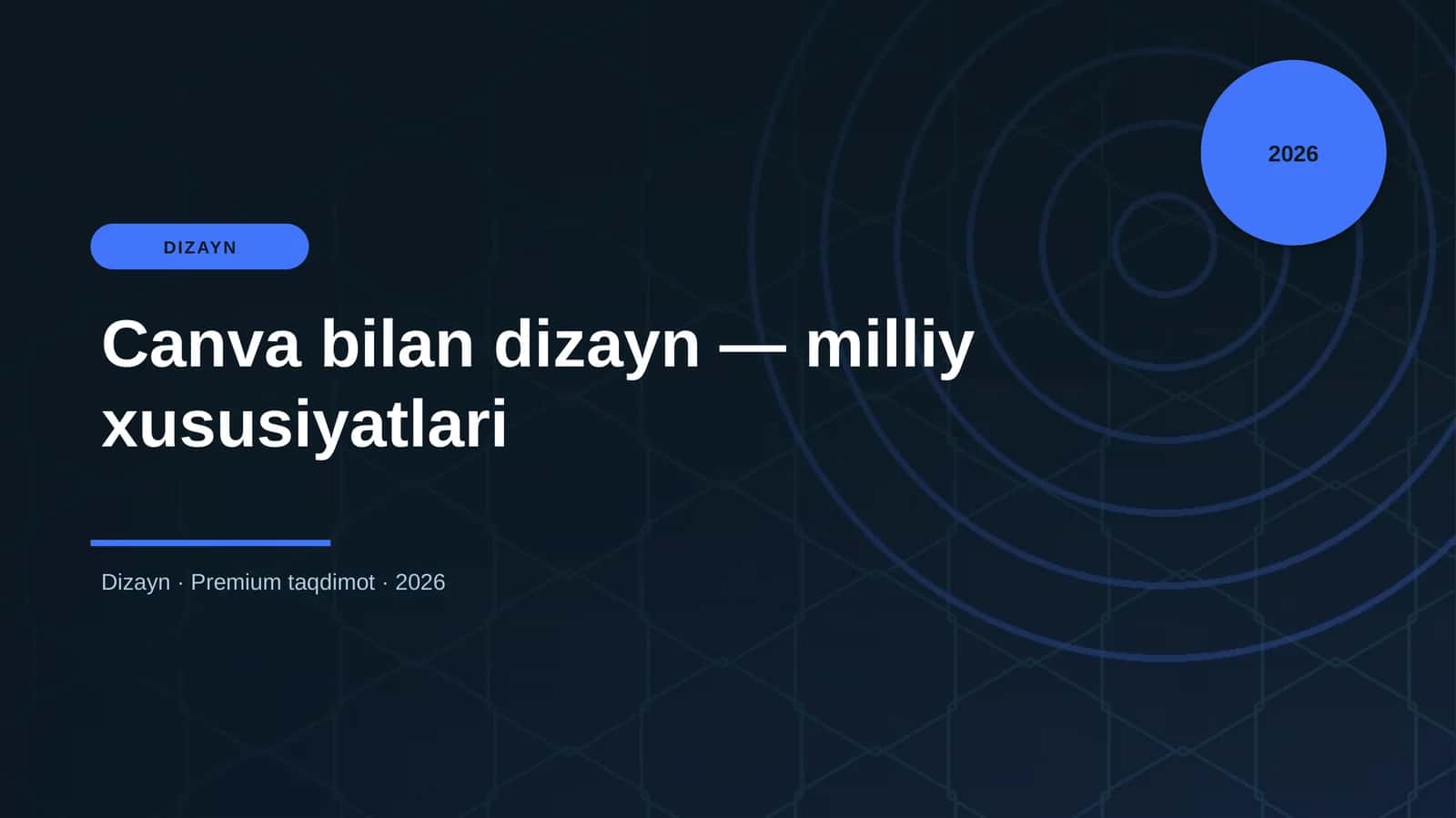 Canva bilan dizayn — milliy xususiyatlari