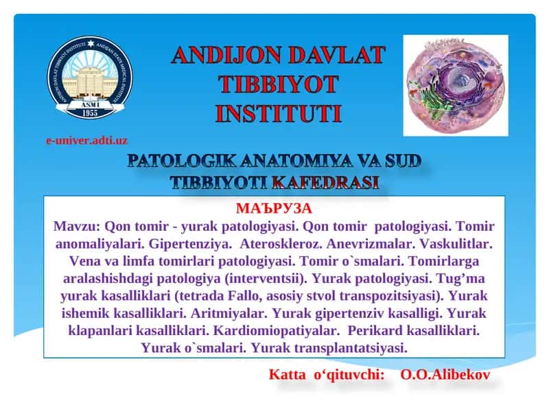 Qon tomir - yurak patologiyasi