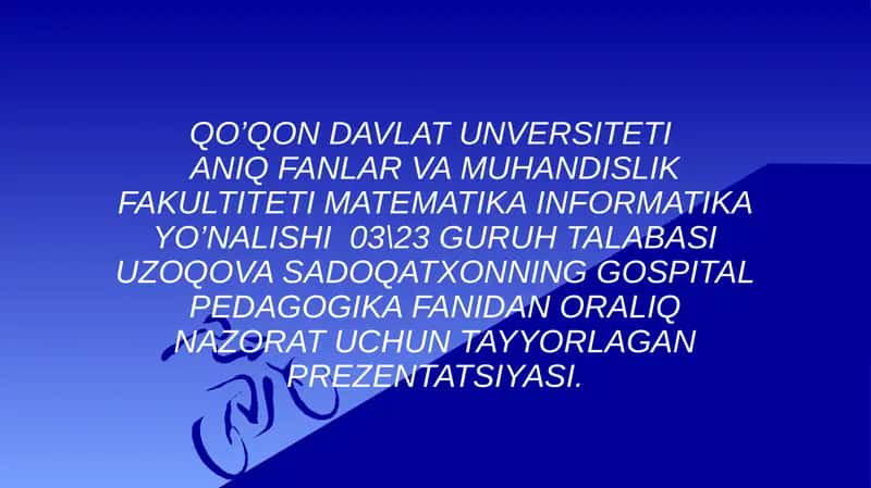 Sil va bronxial satma kasalliklar mavzusiga tag'dimot