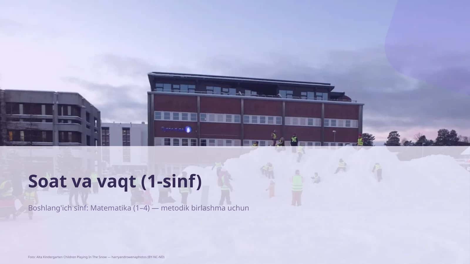 Soat va vaqt (1-sinf)