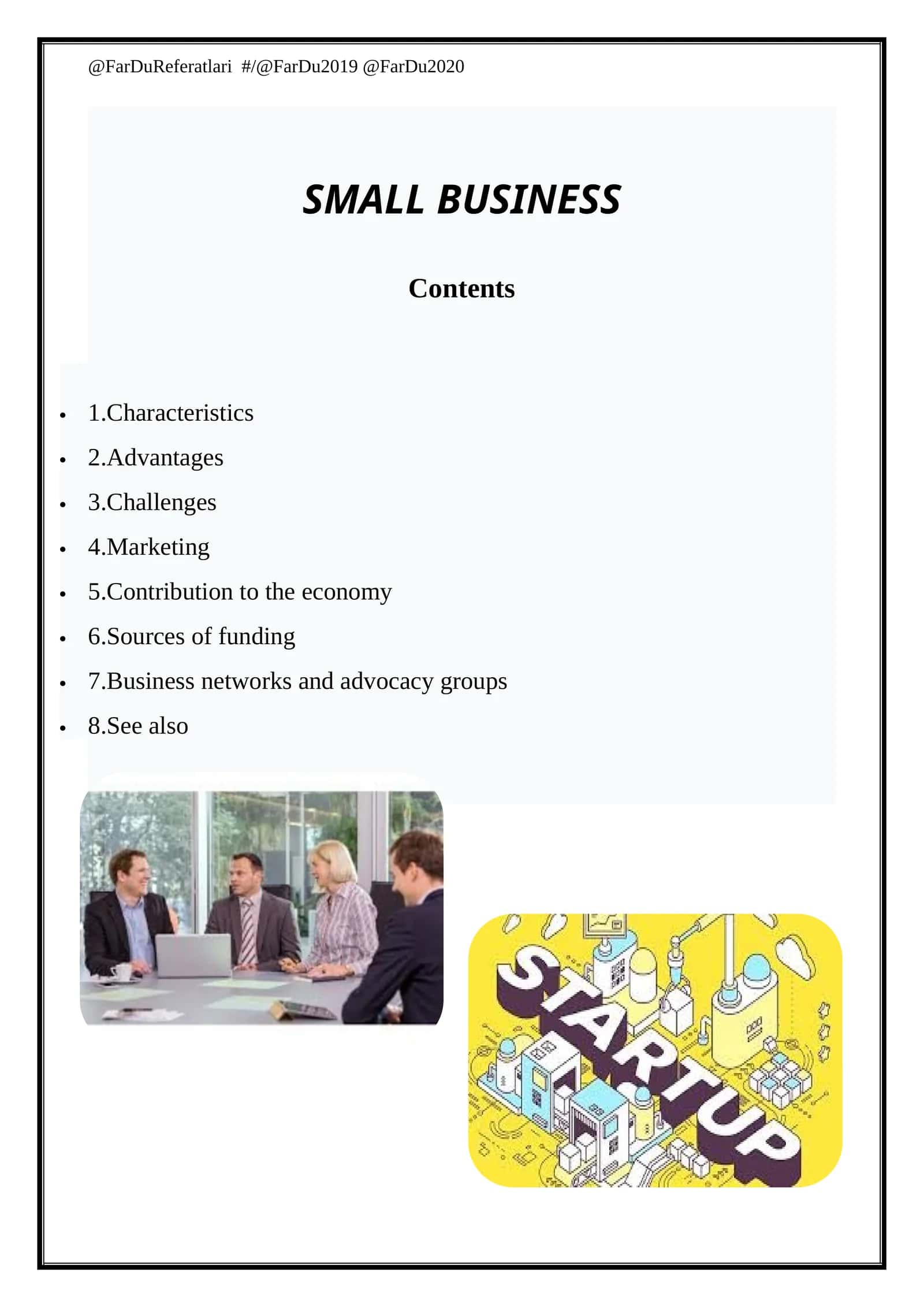SMALL BUSINESS