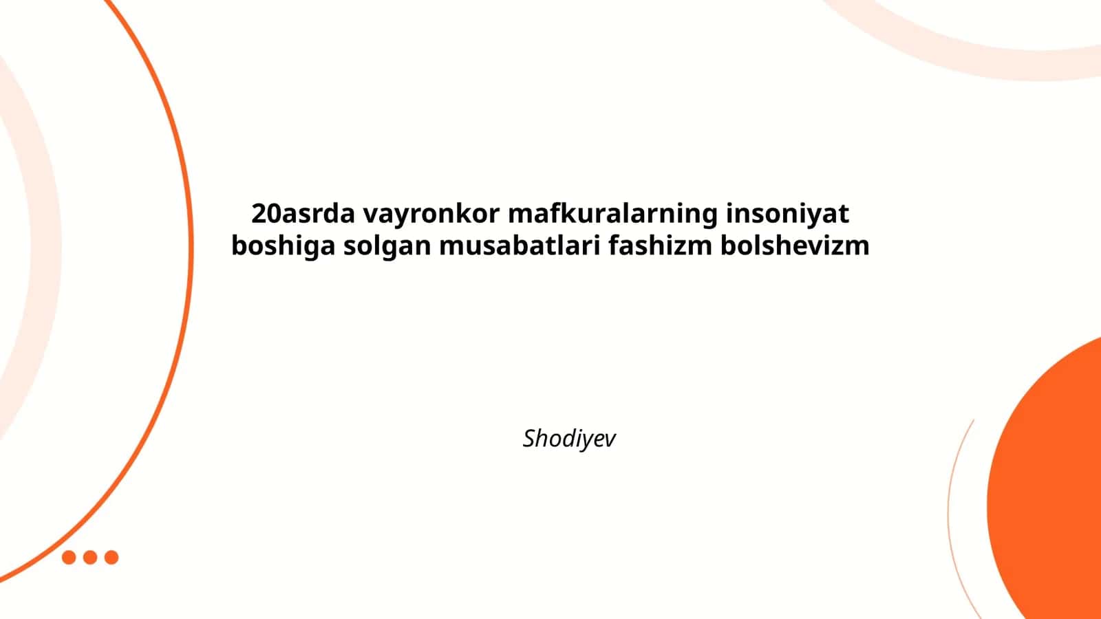Fashizm va Bolshevizm