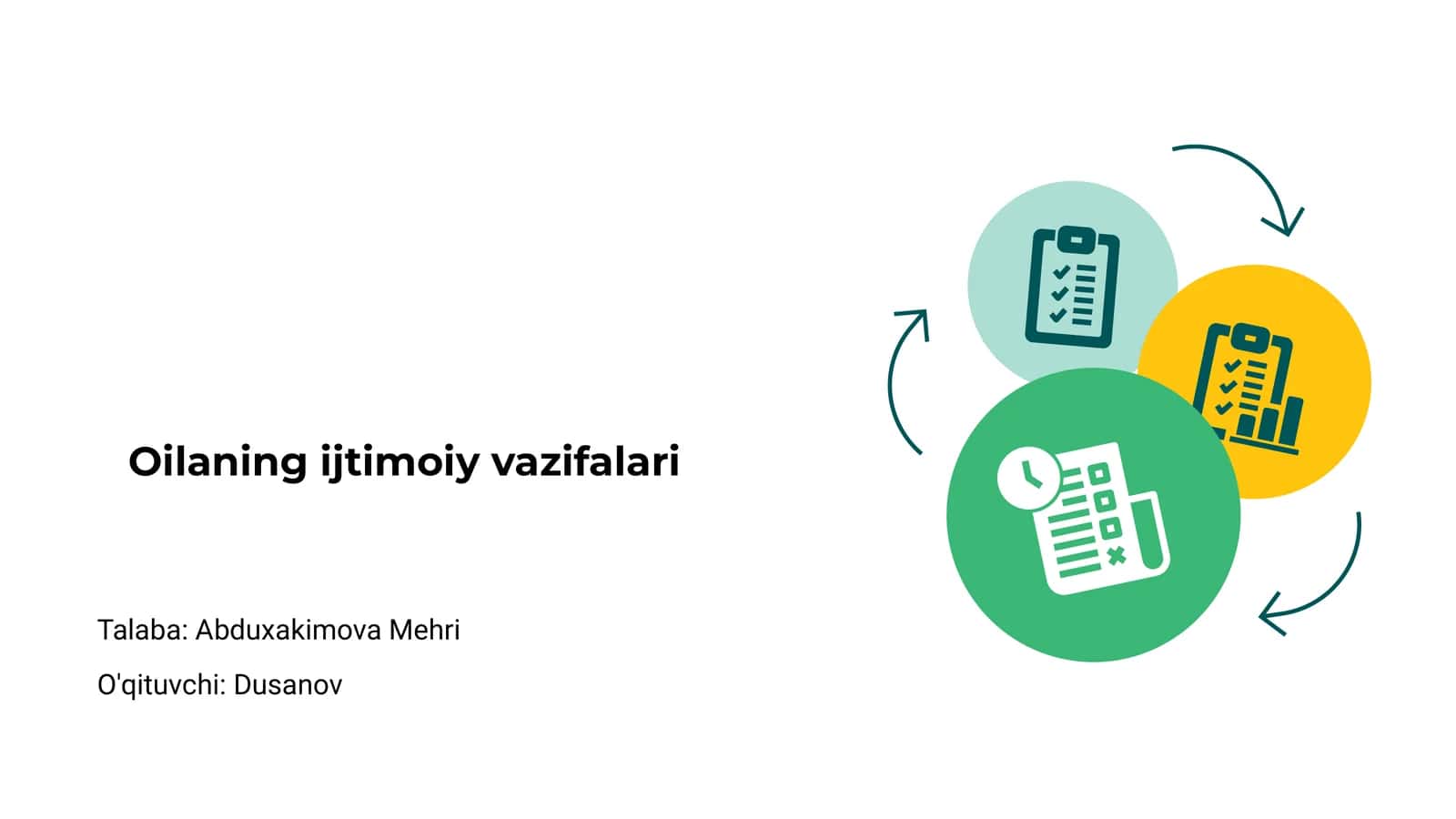 Oilaning ijtimoiy vazifalari