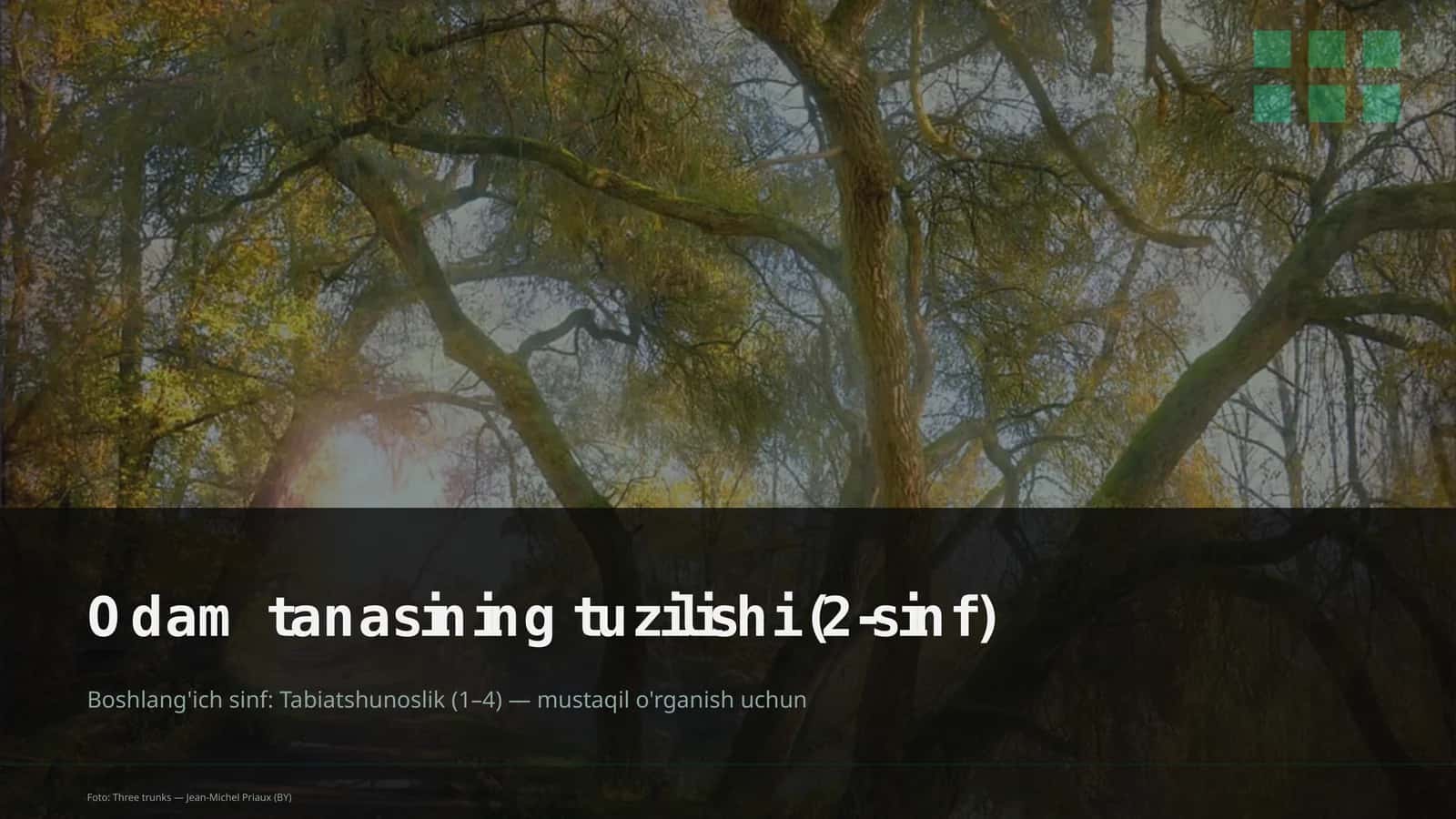 Odamlar tanasining tuzilishi (2-sinf)