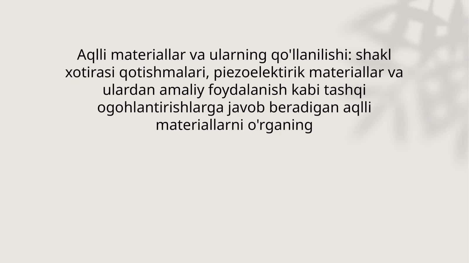 Piezoelektirik materiallar va ulardan foydalanish