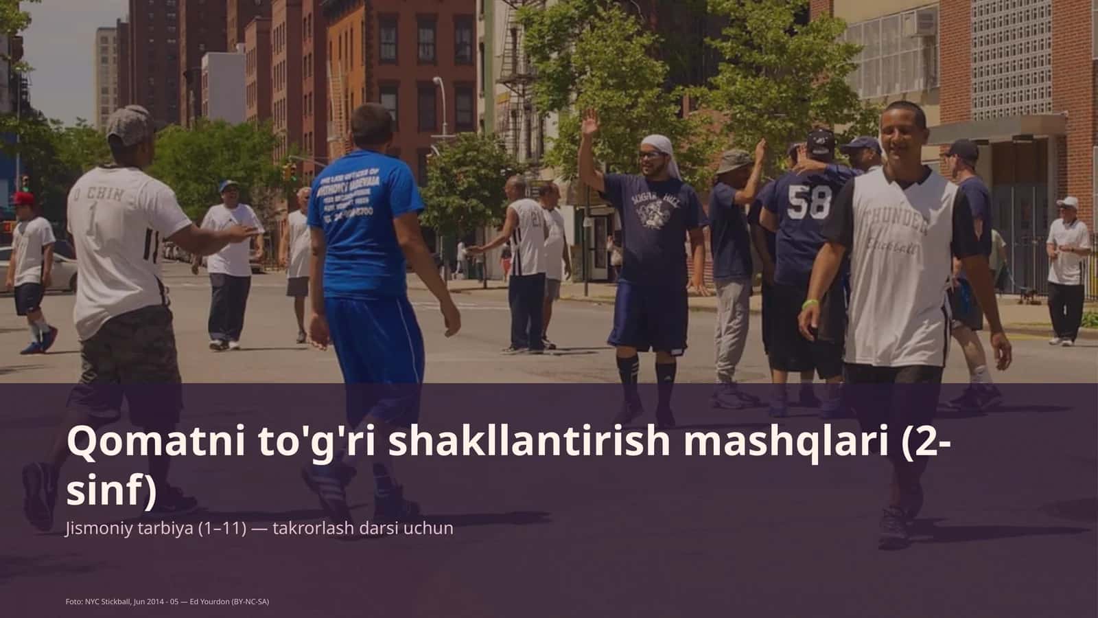 Qomatni to'g'ri shakllantirish mashqlari (2-sinf)