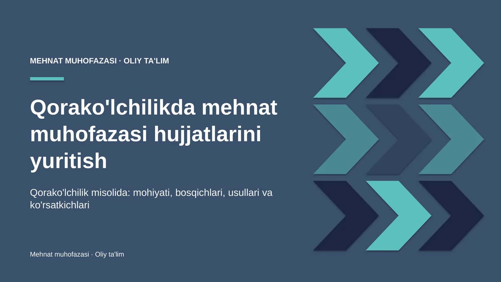 qorako'lchilikda mehnat muhofazasi hujjatlarini yuritish 1105