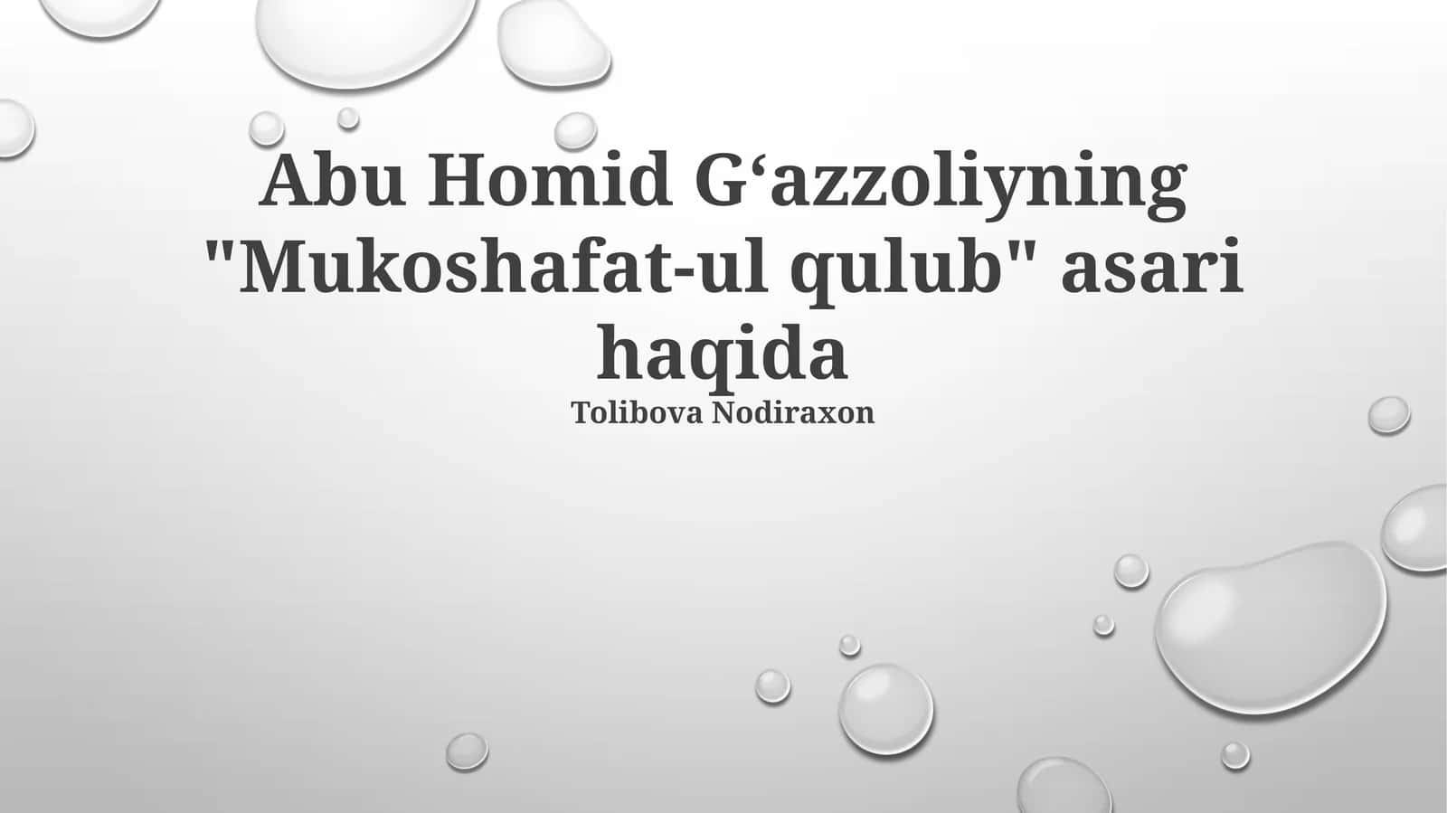 "Qalblarning Ochilishi"