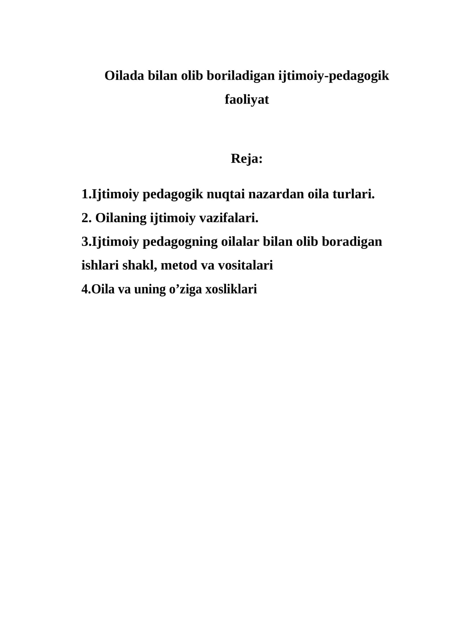 Ijtimoiy-pedagogik faoliyat