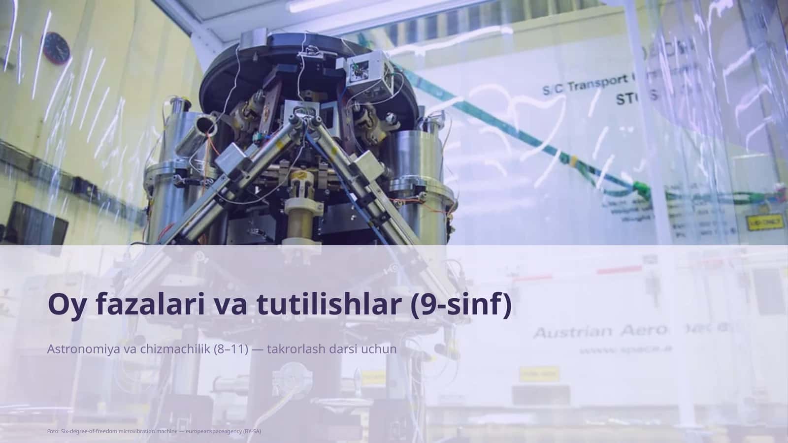 Oy fazalari va tutilishlar (9-sinf)
